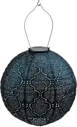 Intratuin Lumiz solar lampion Bazaar blauw D 30 H 29 cm aanbieding
