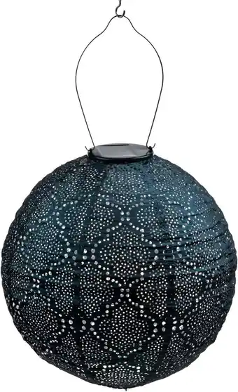 Intratuin Lumiz solar lampion Bazaar blauw D 30 H 29 cm aanbieding