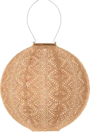 Intratuin Lumiz solar lampion Lace oranje D 30 H 29 cm aanbieding