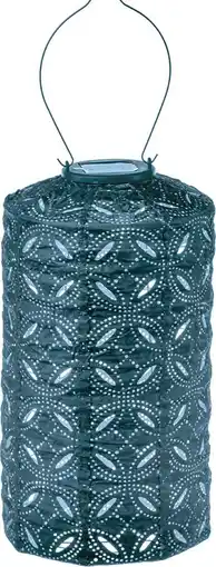 Intratuin Lumiz solar lampion Mandela blauw, groen D 18 H 33 cm aanbieding