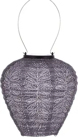 Intratuin Lumiz solar lampion Folia paars D 20 H 20 cm aanbieding