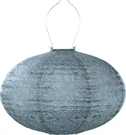 Intratuin Lumiz solar lampion Mosaic blauw D 40 H 27 cm aanbieding