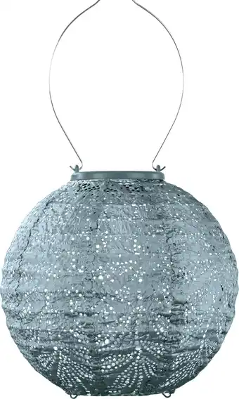 Intratuin Lumiz solar lampion Folia blauw D 20 H 18 cm aanbieding