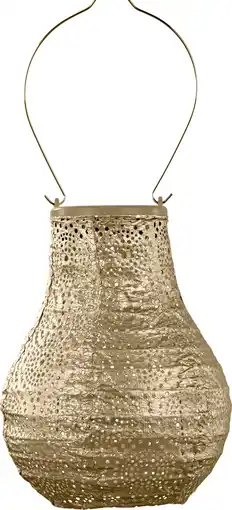 Intratuin Lumiz solar lampion Occult goud D 16 H 20 cm aanbieding
