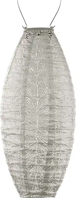 Intratuin Lumiz solar lampion Folia taupe D 20 H 45 cm aanbieding