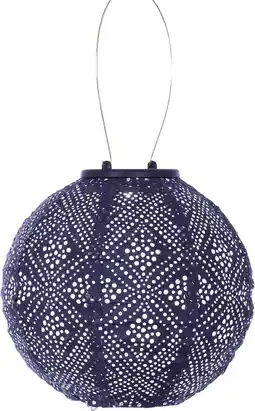 Intratuin Lumiz solar lampion Topaze paars D 20 H 18 cm aanbieding