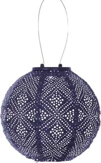 Intratuin Lumiz solar lampion Topaze paars D 20 H 18 cm aanbieding