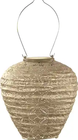 Intratuin Lumiz solar lampion Mandela goud D 20 H 20 cm aanbieding