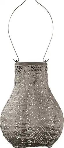 Intratuin Lumiz solar lampion Lace taupe D 16 H 20 cm aanbieding