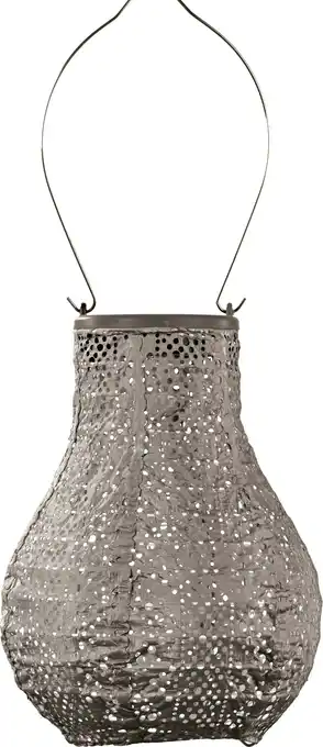 Intratuin Lumiz solar lampion Lace taupe D 16 H 20 cm aanbieding