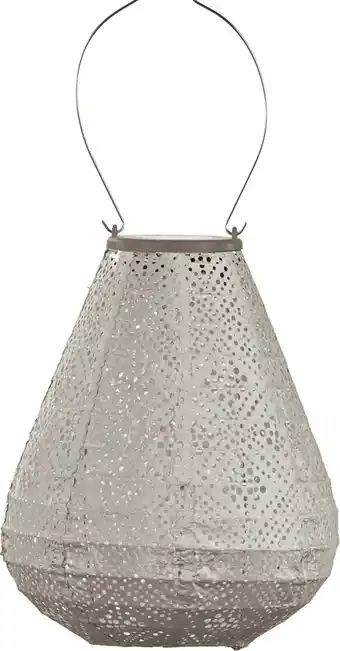 Intratuin Lumiz solar lampion Topaze taupe D 20 H 22,5 cm aanbieding