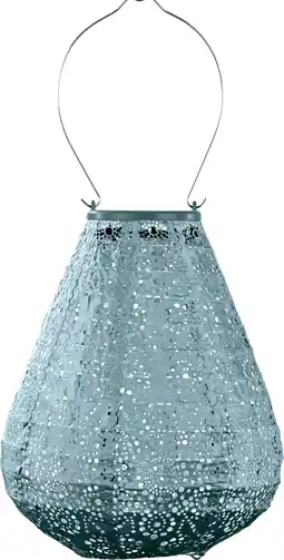 Intratuin Lumiz solar lampion Fiore blauw D 20 H 23 cm aanbieding