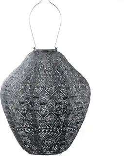 Intratuin Lumiz solar lampion Spectare grijs D 20 H 45 cm aanbieding