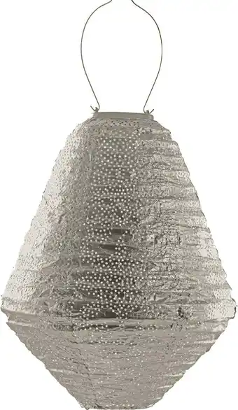 Intratuin Lumiz solar lampion Marrakesh taupe D 30 H 38 cm aanbieding
