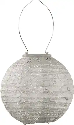 Intratuin Lumiz solar lampion Spectare taupe D 20 H 18 cm aanbieding