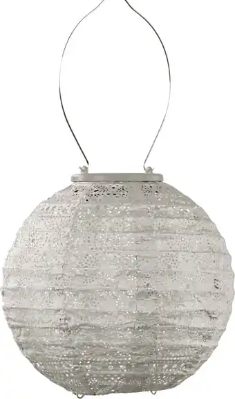 Intratuin Lumiz solar lampion Spectare taupe D 20 H 18 cm aanbieding
