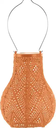 Intratuin Lumiz solar lampion Ikat oranje D 16 H 20 cm aanbieding