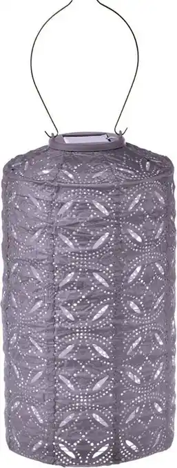 Intratuin Lumiz solar lampion Mandela paars D 18 H 33 cm aanbieding