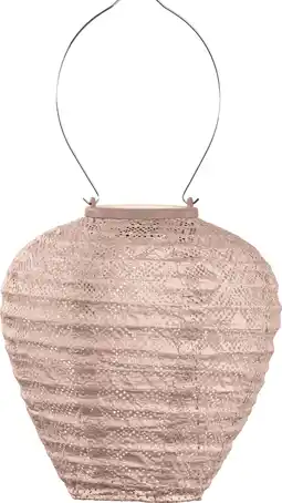 Intratuin Lumiz solar lampion Mosaic roze D 20 H 20 cm aanbieding