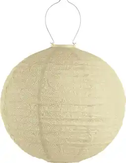 Intratuin Lumiz solar lampion Tigres geel D 40 H 40 cm aanbieding