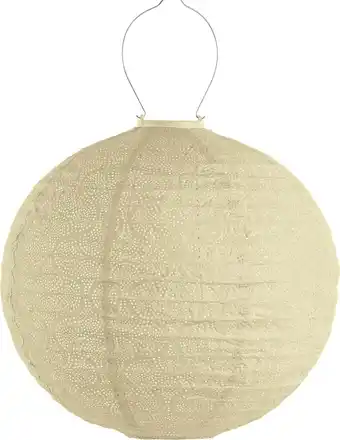 Intratuin Lumiz solar lampion Tigres geel D 40 H 40 cm aanbieding