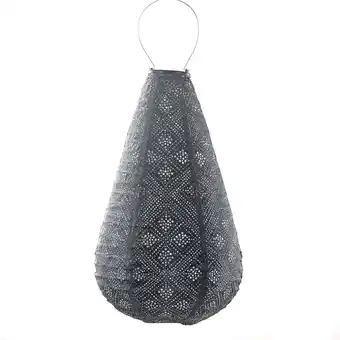 Intratuin Lumiz solar lampion Topaze grijs D 30 H 33 cm aanbieding