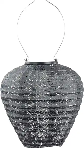Intratuin Lumiz solar lampion Folia grijs D 20 H 20 cm aanbieding