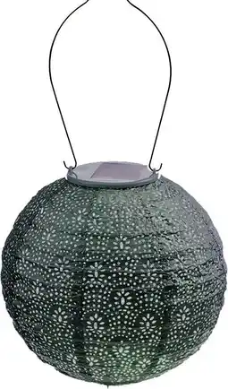 Intratuin Lumiz solar lampion Fan groen D 20 H 18 cm aanbieding