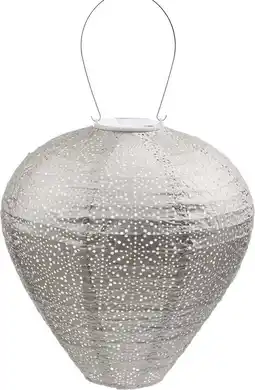 Intratuin Lumiz solar lampion taupe D 30 H 30 cm aanbieding