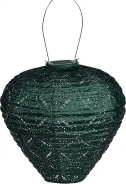 Intratuin Lumiz solar lampion Mandela groen D 30 H 30 cm aanbieding