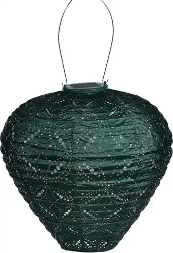 Intratuin Lumiz solar lampion Mandela groen D 30 H 30 cm aanbieding