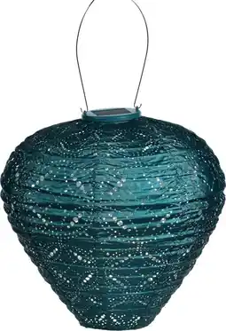 Intratuin Lumiz solar lampion Mandela blauw D 30 H 30 cm aanbieding