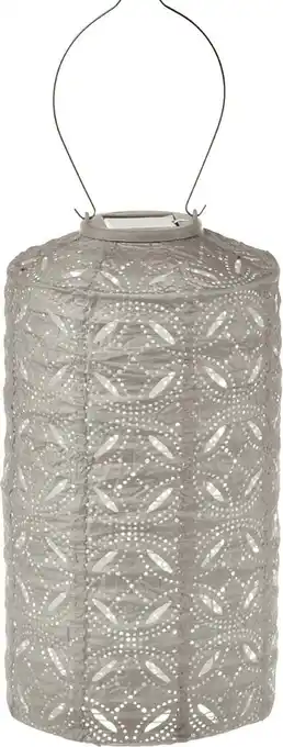 Intratuin Lumiz solar lampion Mandela taupe D 18 H 33 cm aanbieding