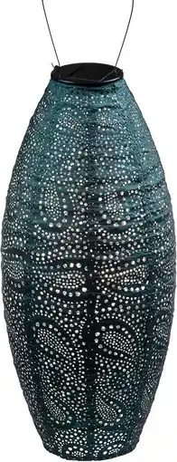 Intratuin Lumiz solar lampion Paisley blauw D 20 H 45 cm aanbieding