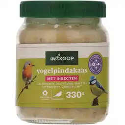 Welkoop Welkoop - Vogelpindakaas - Tuinvogelvoer - Insecten - 330gram aanbieding