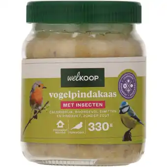 Welkoop Welkoop - Vogelpindakaas - Tuinvogelvoer - Insecten - 330gram aanbieding