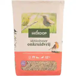 Welkoop Welkoop - Strooivoer met Fruit - Onkruidvrij - Tuinvogelvoer - 12kg aanbieding