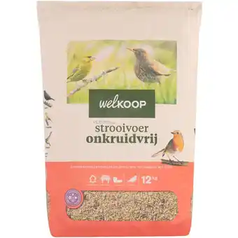 Welkoop Welkoop - Strooivoer met Fruit - Onkruidvrij - Tuinvogelvoer - 12kg aanbieding