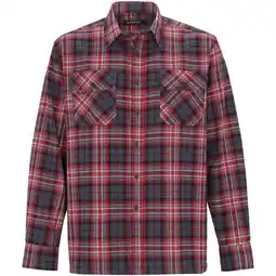 Welkoop Storvik Dawson - Overhemd - Rood antraciet aanbieding