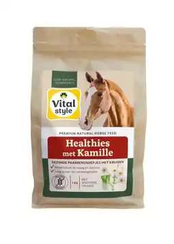 Welkoop Vitalstyle Healthies - Paardensnoepjes - Kamille aanbieding