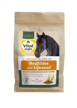 Welkoop Vitalstyle Healthies - Paardensnoepjes - Lijnzaad aanbieding