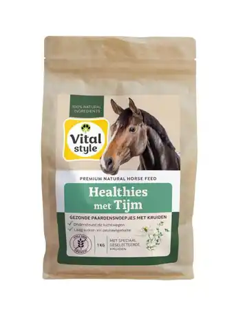 Welkoop Vitalstyle Healthies - Paardensnoepjes - Tijm aanbieding