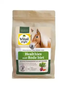 Welkoop Vitalstyle Healthies - Paardensnoepjes - Rode Biet aanbieding