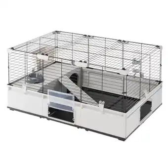 Welkoop Ferplast Modulair 2 - Konijnenkooi - 109x72x56 cm - Grijs/Zwart aanbieding