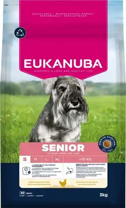 Welkoop Eukanuba Senior Small - Hondenvoer - Kip - 3kg aanbieding