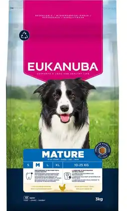 Welkoop Eukanuba Mature Medium - Hondenvoer - Kip - 3kg aanbieding