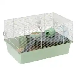 Welkoop Ferplast Milos - Knaagdierenkooi - 69,5x46x41 cm - Groen/Zwart - XL aanbieding