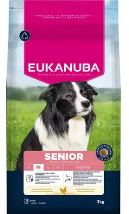 Welkoop Eukanuba Senior Medium - Hondenvoer - Kip - 3kg aanbieding