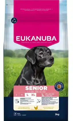 Welkoop Eukanuba Senior Large/Extra Large - Hondenvoer - Kip - 3kg aanbieding