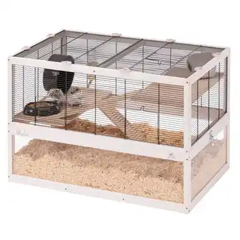 Welkoop Ferplast Domster 80 - Hamsterkooi - 80x56x50 cm - White wash aanbieding
